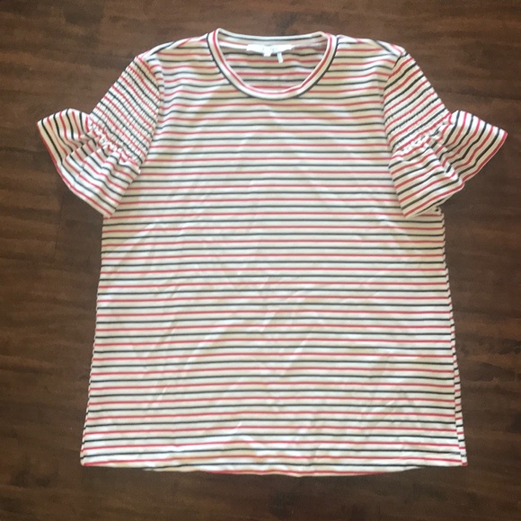 English Factory Tops - NWOT English Factory Smocked Striped Tee - SO CUTE